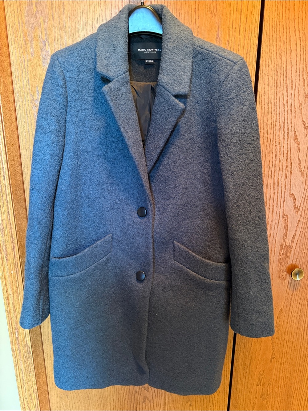 Marc New York Pea Coat in Blue